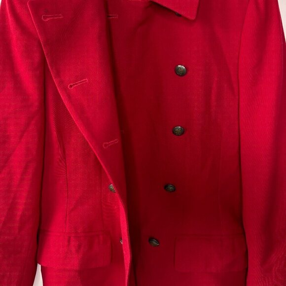 J McLaughlin for Sanyo Women's Vintage Double Breasted Wool Blazer Jacket Size 8 - Picture 8 of 12